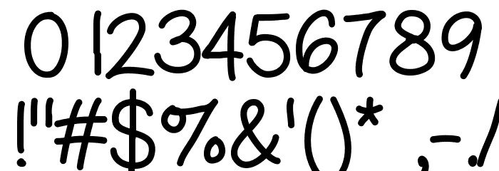 GelPenUprightLight Font OTHER CHARS