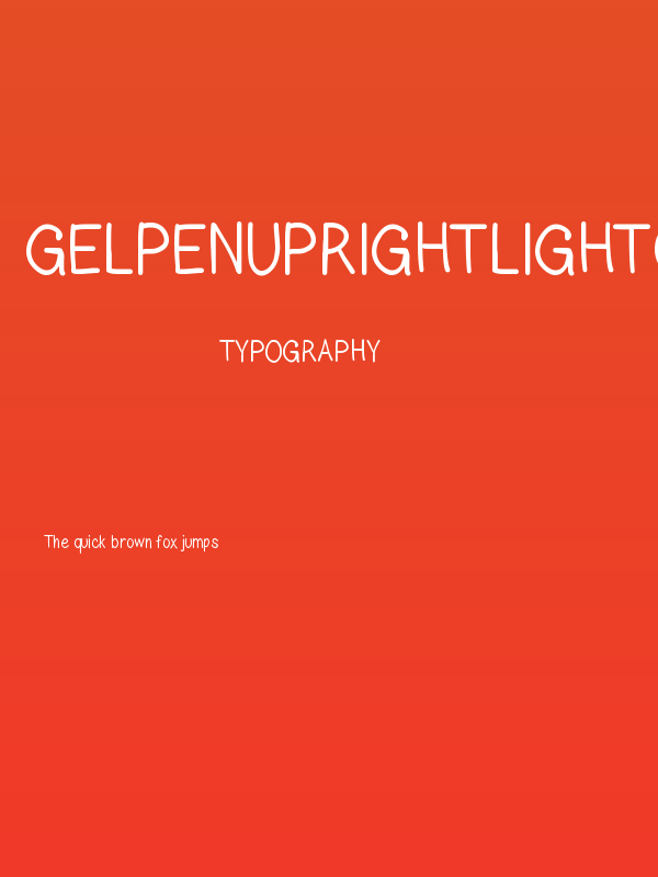GelPenUprightLightCondensed Poster