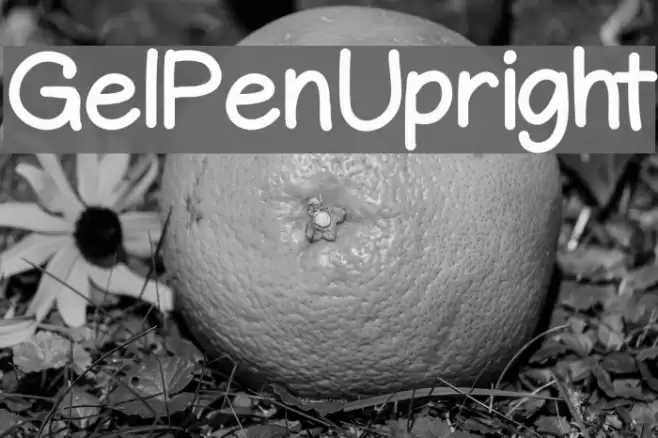 GelPenUpright Font examples