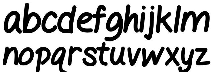 GelPen Font LOWERCASE