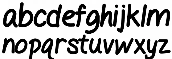 GelPen Font LOWERCASE