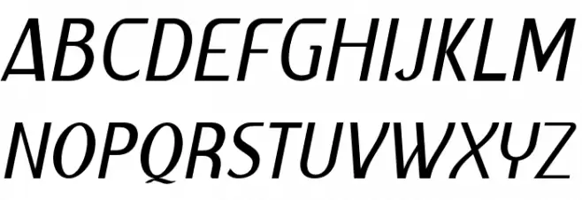 GelaelLightItalic Caratteri MAIUSCOLE