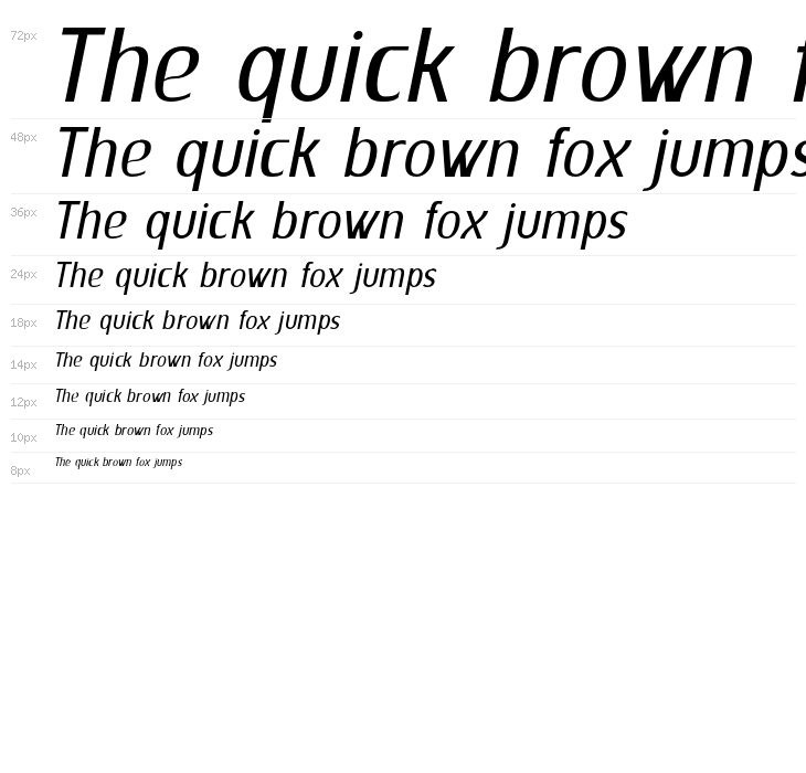 GelaelLightItalic Waterfall