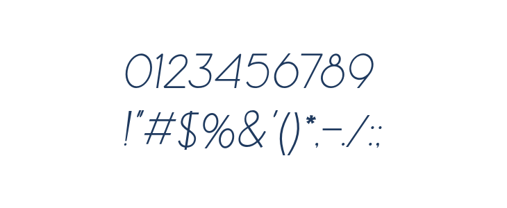 GelaelTextLightItalic Other Characters