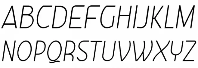 GelaelTextLightItalic फ़ॉन्ट अपरकेस