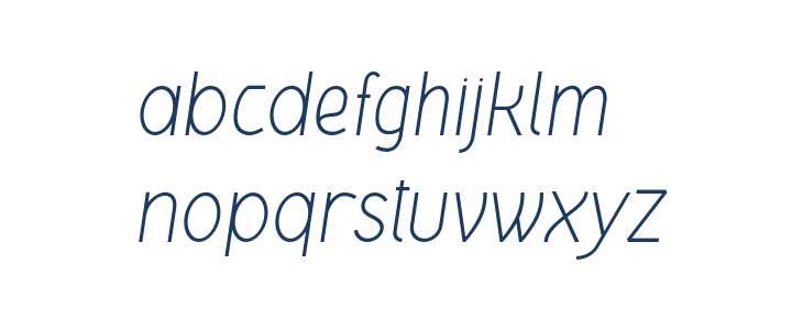 GelaelTextLightItalic Lowercase