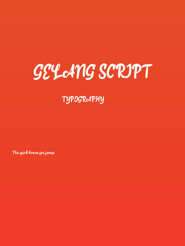 Gelang Script Poster