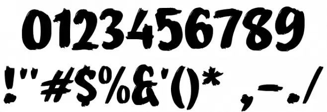 Gelap Font OTHER CHARS