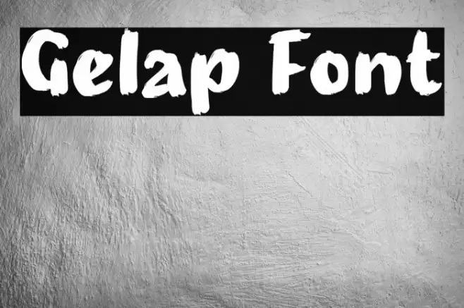 Gelap Font examples