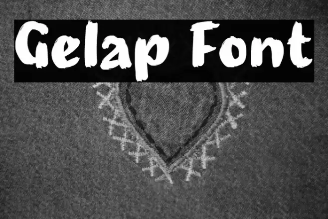 Gelap Font examples
