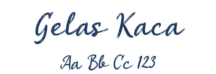 Gelas Kaca Font Preview