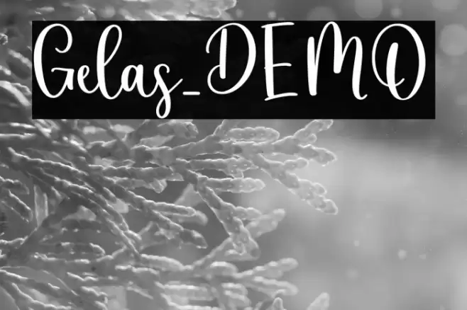 Gelas_DEMO 字体 examples