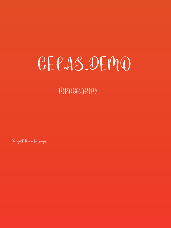 Gelas_DEMO Poster