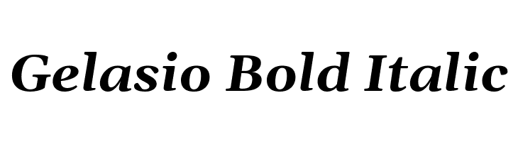 Gelasio Bold Italic  Fuentes Gratis Descargar