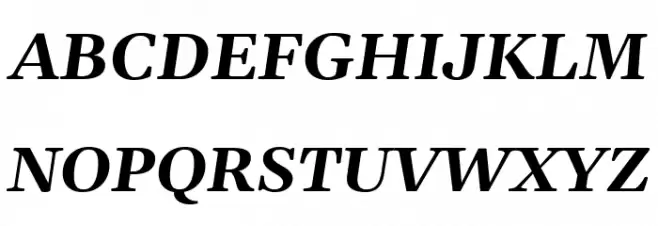 Gelasio Bold Italic Fuentes MAYÚSCULAS