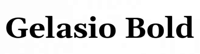 Gelasio Bold  لخطوط تنزيل