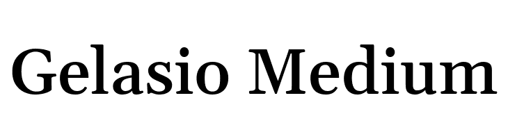 Gelasio Medium  baixar fontes gratis