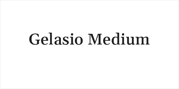 Gelasio Medium Logo