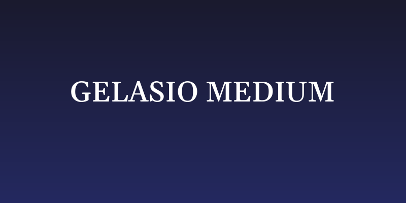 Gelasio Medium Social Header