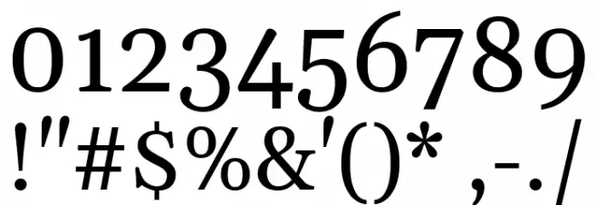 Gelasio Regular Font OTHER CHARS