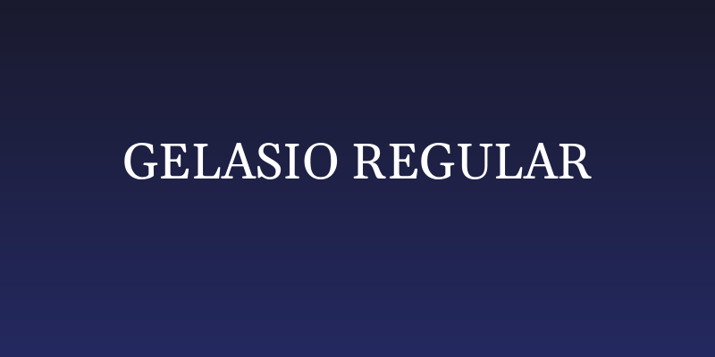 Gelasio Regular Social Header