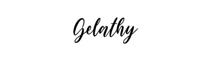 Gelathy  免费字体下载