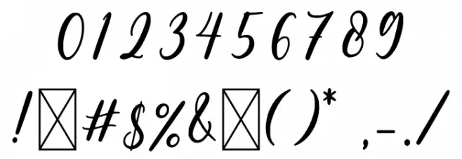 Gelathy Font OTHER CHARS