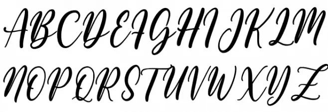 Gelathy Font UPPERCASE