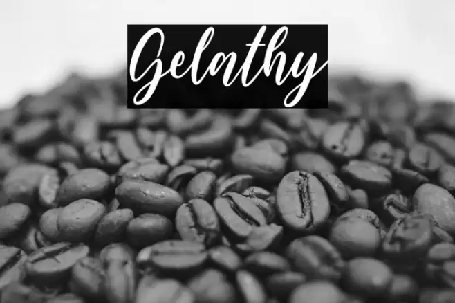 Gelathy Font examples