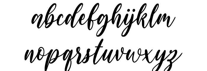 Gelathy Font LOWERCASE