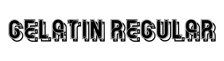 Gelatin Regular  font caratteri gratis