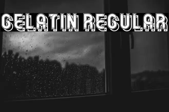 Gelatin Regular Font examples