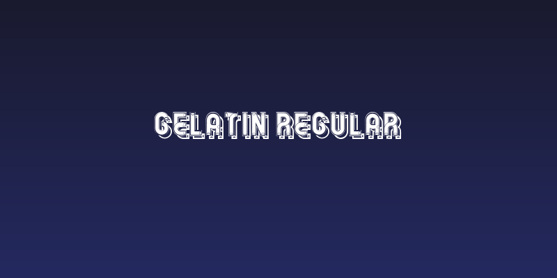 Gelatin Regular Social Header
