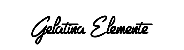 Gelatina Elemente  免费字体下载
