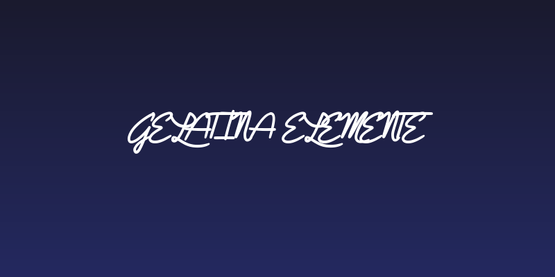 Gelatina Elemente Social Header