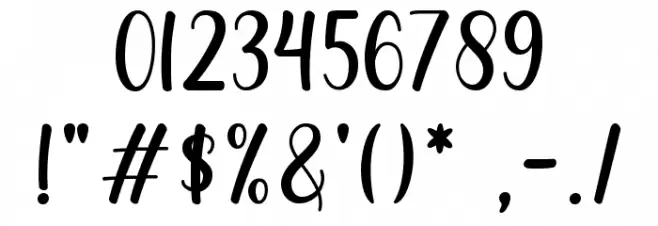 Gelato Font OTHER CHARS