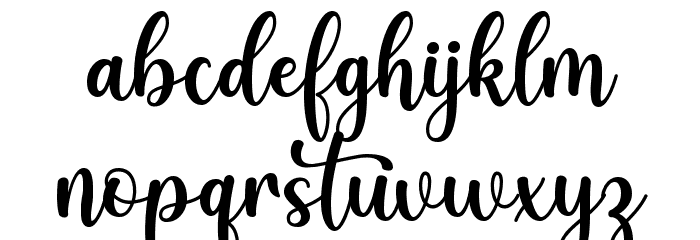 Gelato Font LOWERCASE