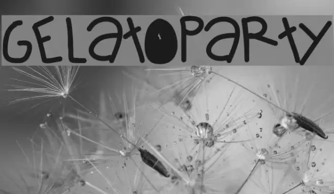 GelatoParty Font examples