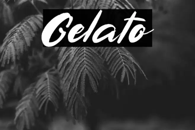 Gelato Font examples