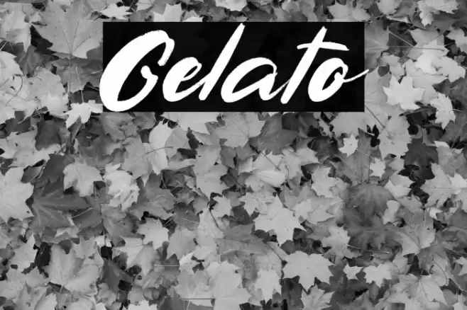 Gelato Font examples