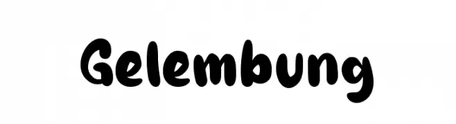 Gelembung  Скачать бесплатные шрифты