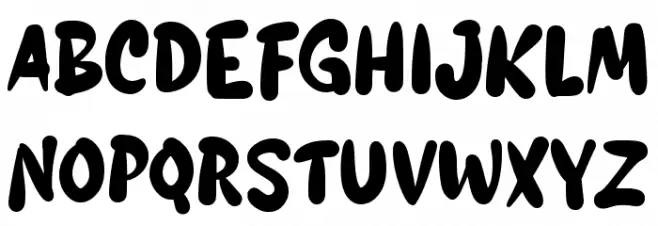 Gelembung 字体 大写