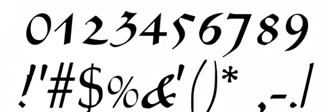 Gelfling SF Font OTHER CHARS