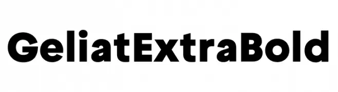 Geliat ExtraBold  font caratteri gratis
