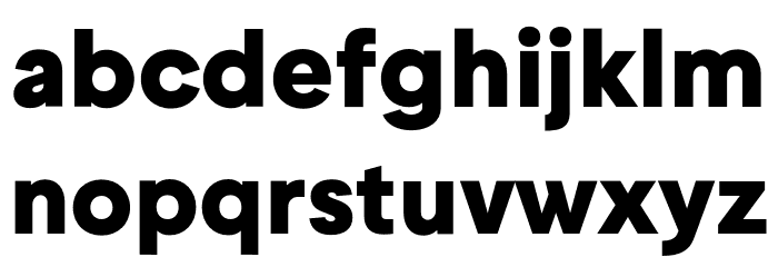 Geliat ExtraBold Font LOWERCASE