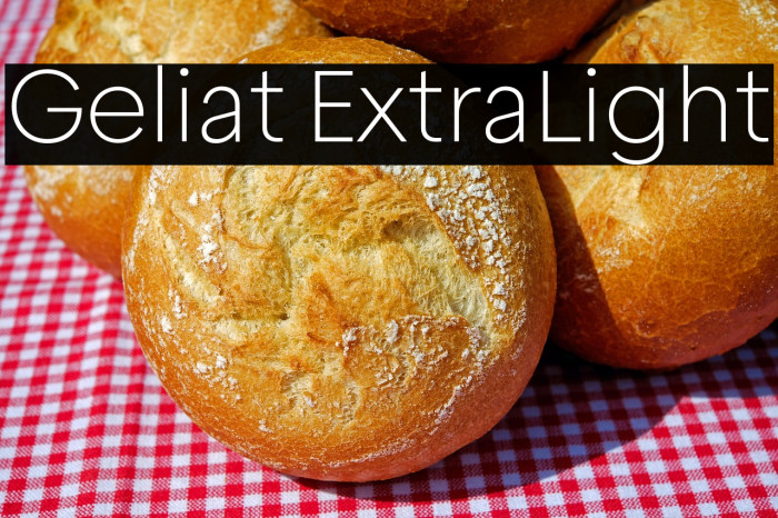 Geliat ExtraLight Example 1