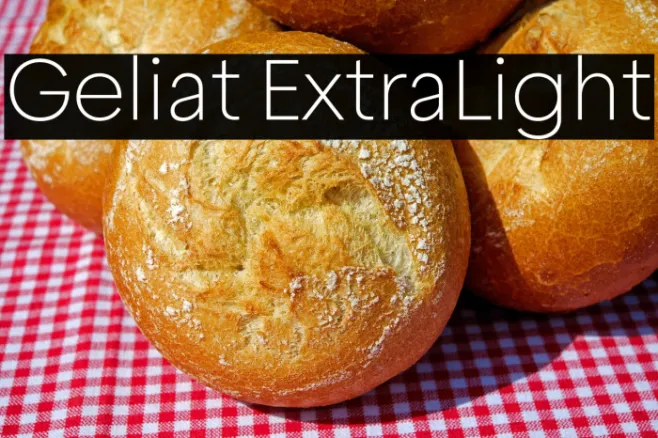 Geliat ExtraLight Example 1