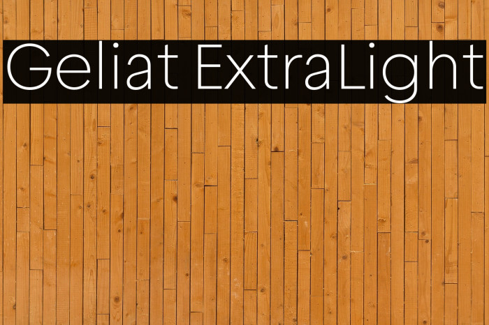 Geliat ExtraLight Example 2
