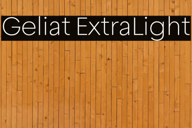 Geliat ExtraLight Example 2