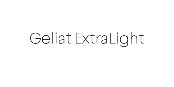Geliat ExtraLight Logo